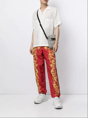 Versace  Baroque-Print Track Pants, NWT, Size US L, IT 52, #2335